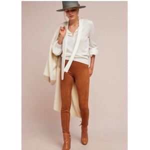 Anthropologie Pull on Faux Suede Leggings Pants
